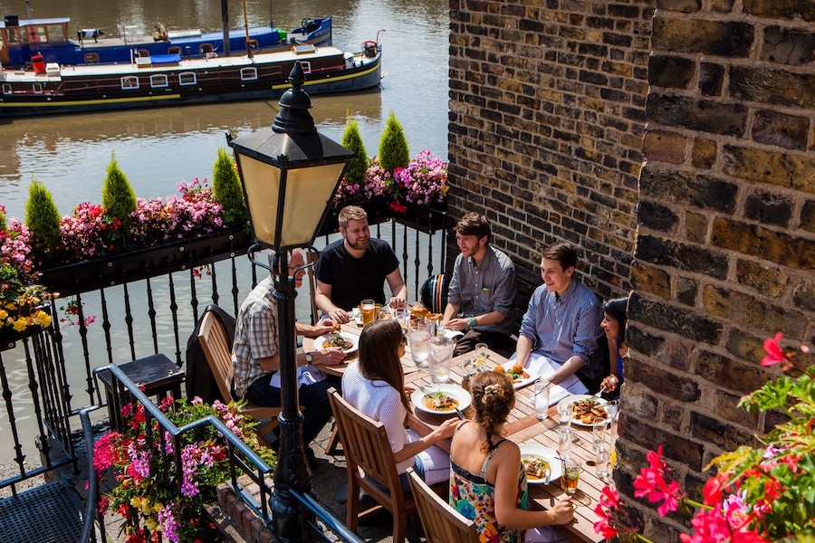 The Dove Hammersmith Best Riverside Pub Restaurant in London