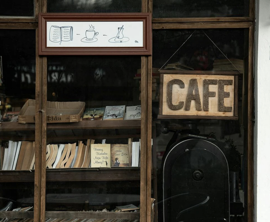 Cafe Name Sign